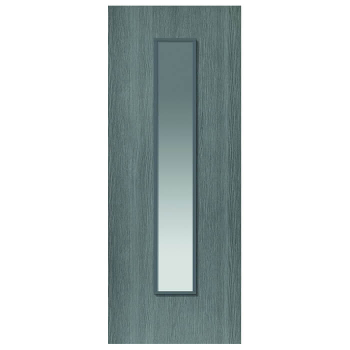 JB Kind Pintado Laminated Grey 1-Lite Internal Glazed Door