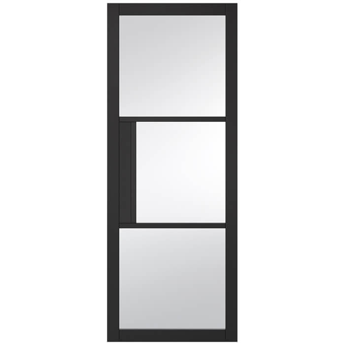 LPD Tribeca Black Primed Internal Glazed Door