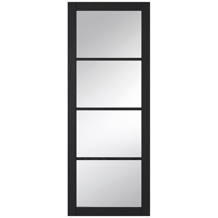 LPD Soho Pre-Finished Dark Charcoal 4-Lites Internal Glazed Door