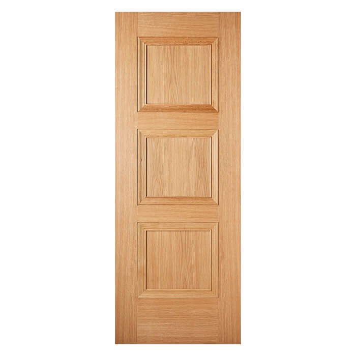 LPD Amsterdam Pre-Finished Oak 3-Panels Internal Fire Door