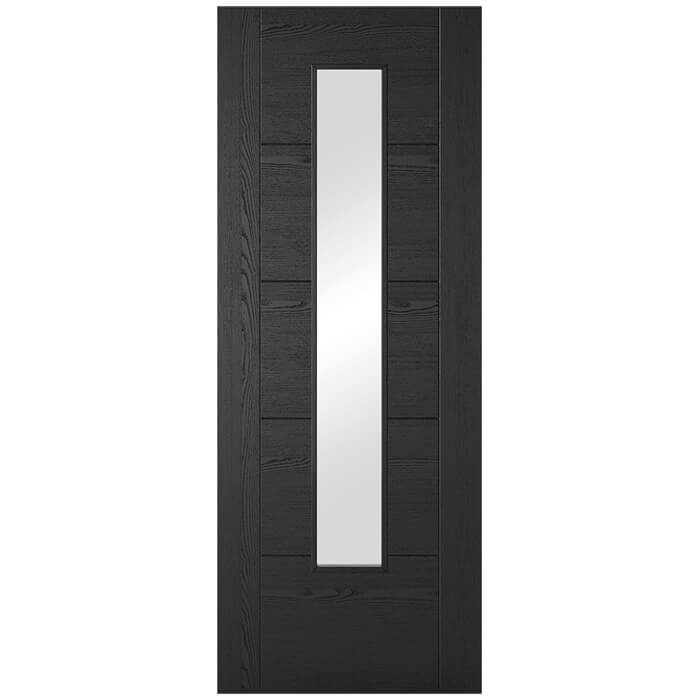 LPD Vancouver Laminate Black Ash 5-Panels 1-Lite Internal Glazed Door