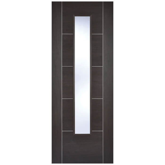 LPD Vancouver Laminate Dark Grey 5-Panels 1-Lite Internal Glazed Door