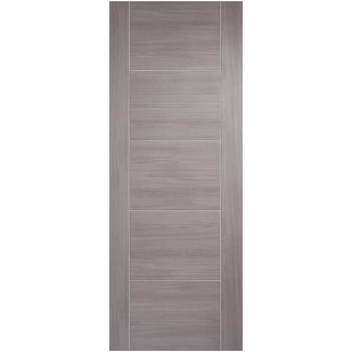 LPD Vancouver Pre-Finished Light Grey 5-Panels Laminated Internal Door