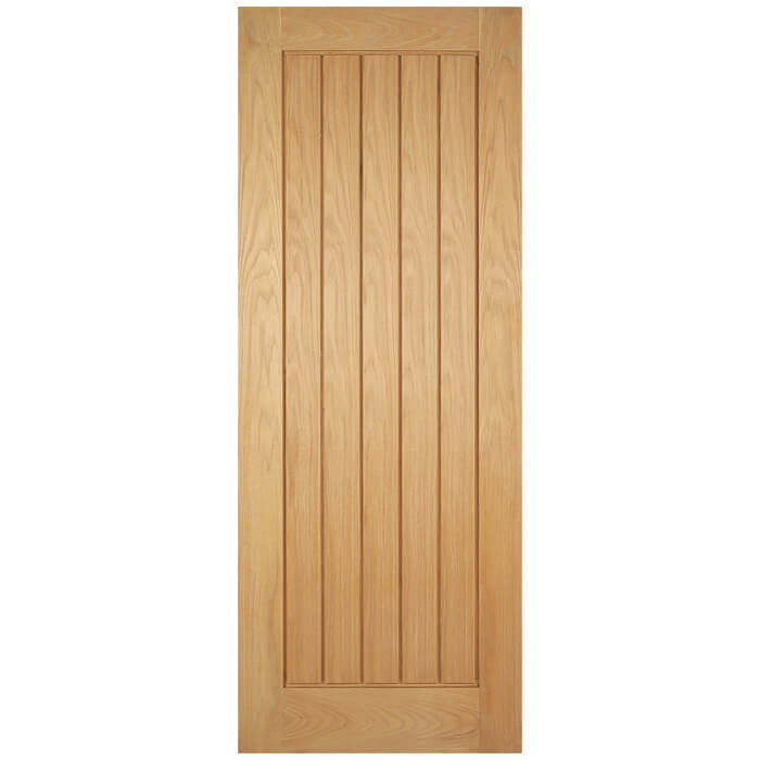 LPD Mexicano Pre-Finished Oak 1-Panel Internal Fire Door