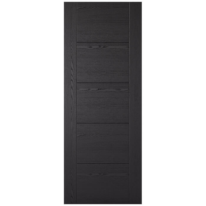 LPD Vancouver Pre-Finished Black Ash 5-Panels Laminated Internal Door