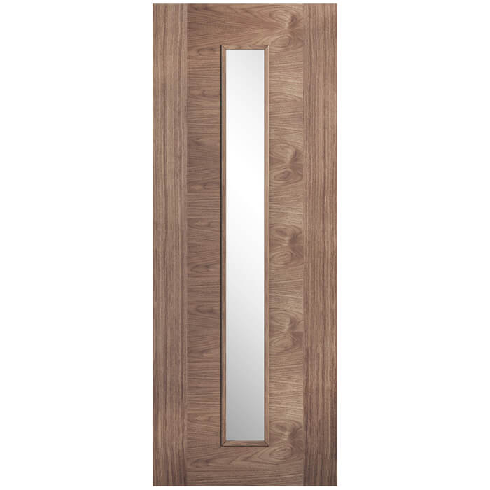 LPD Sofia Pre-Finished Walnut 1-Panel 1-Lite Internal Glazed Door