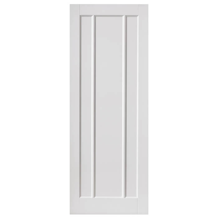 JB Kind Jamaica White Primed 3-Panels Internal Fire Door