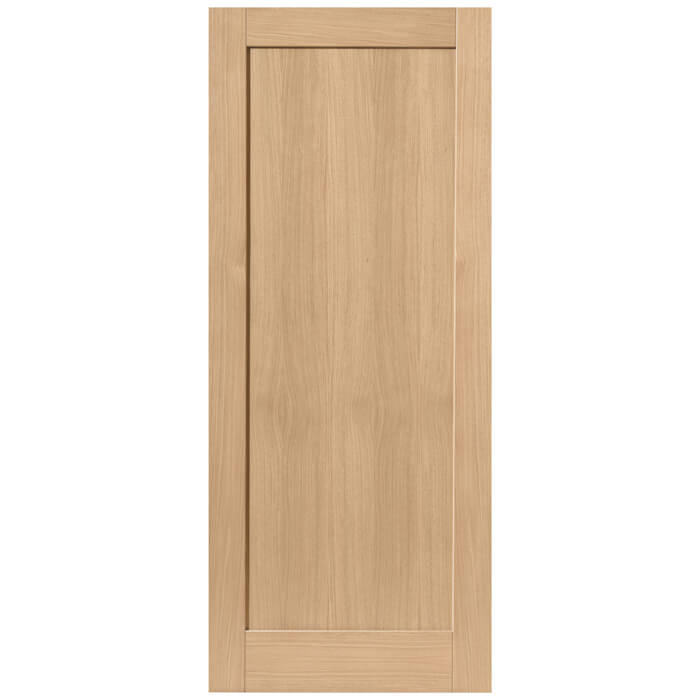 JB Kind Etna Un-Finished Oak 1-Panel Internal Fire Door