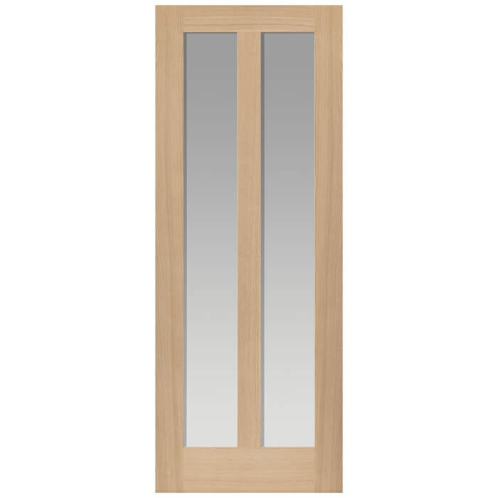 JB Kind Matterhorn Un-Finished Oak 2-Lites Internal Glazed Door