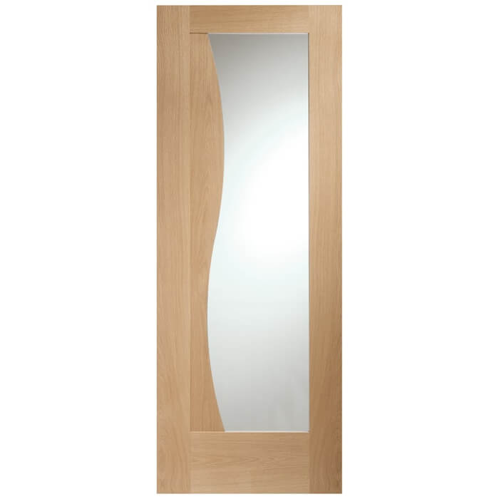 XL Joinery Emilia Un-Finished Oak 1-Panel 1-Lite Internal Glazed Door