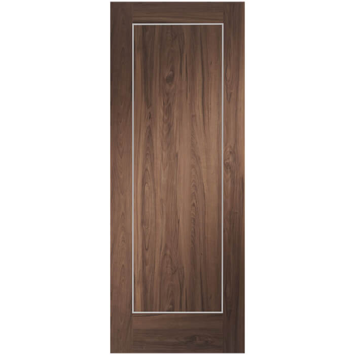 XL Joinery Varese Pre-Finished Walnut 1-Panel Internal Fire Door