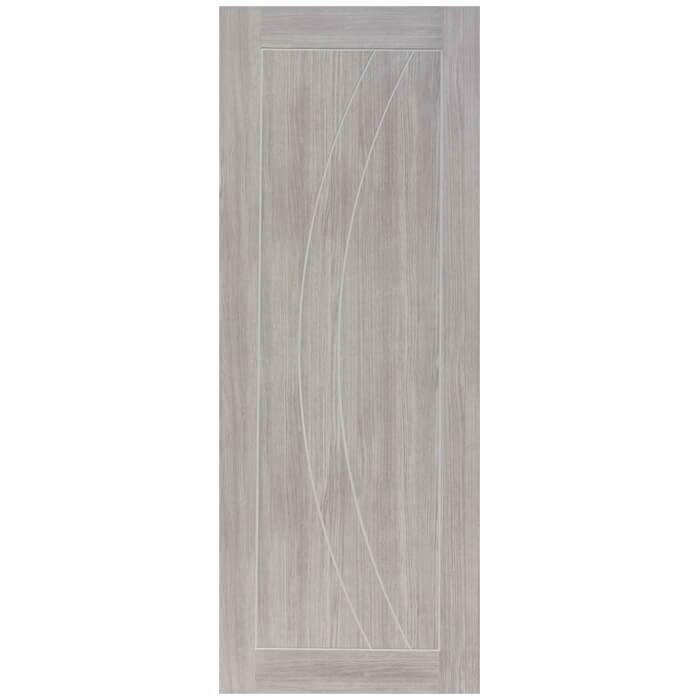 XL Joinery Salerno Pre-Finished White Grey Laminate 3-Panels Internal Fire Door