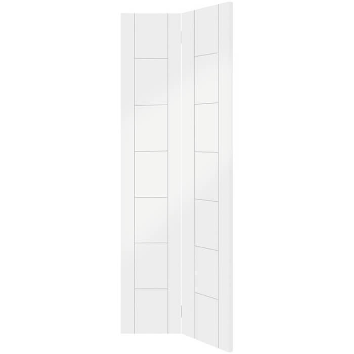 XL Joinery Palermo White Primed 14-Panels Internal Bi-Fold Door