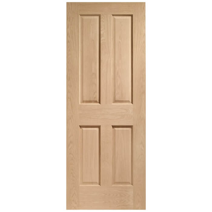 XL Joinery Victorian Pre-Finished Oak 4-Panels Internal Door