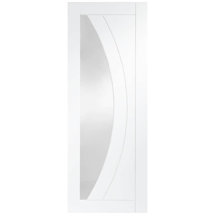 XL Joinery Salerno White Primed 2-Panels 1-Lite Internal Glazed Door