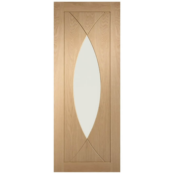 XL Joinery Pesaro Pre-Finished Oak 4-Panels 1-Lite Internal Glazed Door