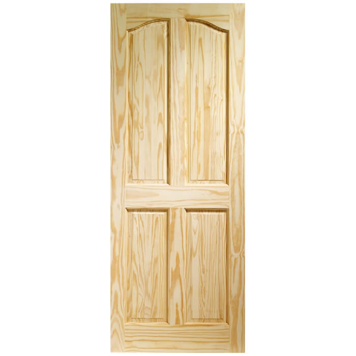 XL Joinery Rio Un-Finished Clear Pine 4-Panels Internal Door