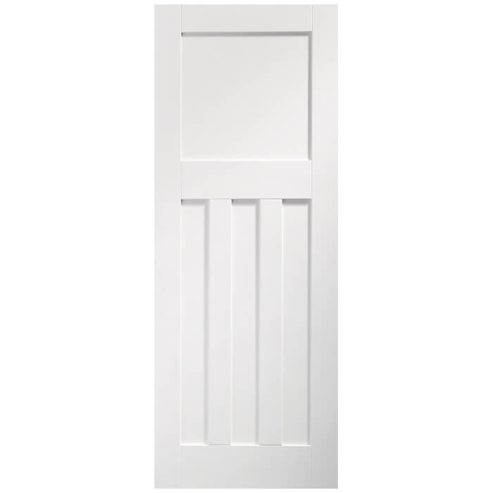 XL Joinery DX White Primed 4-Panels Internal Door