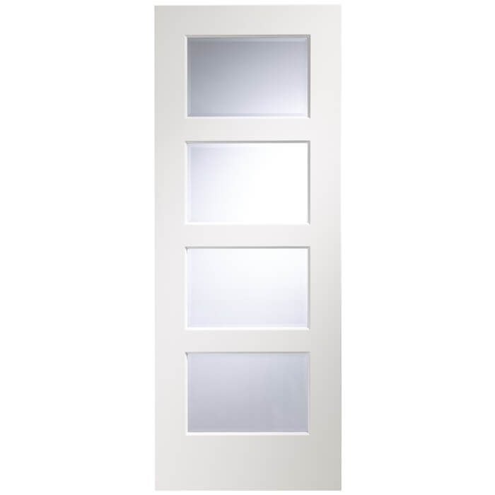 XL Joinery Severo Pre-Finished White 4-Lites Internal Glazed Door