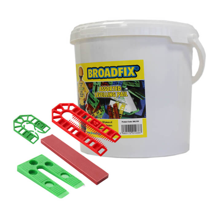 Broadfix Mixed Leveling Shims Tub of 150pcs
