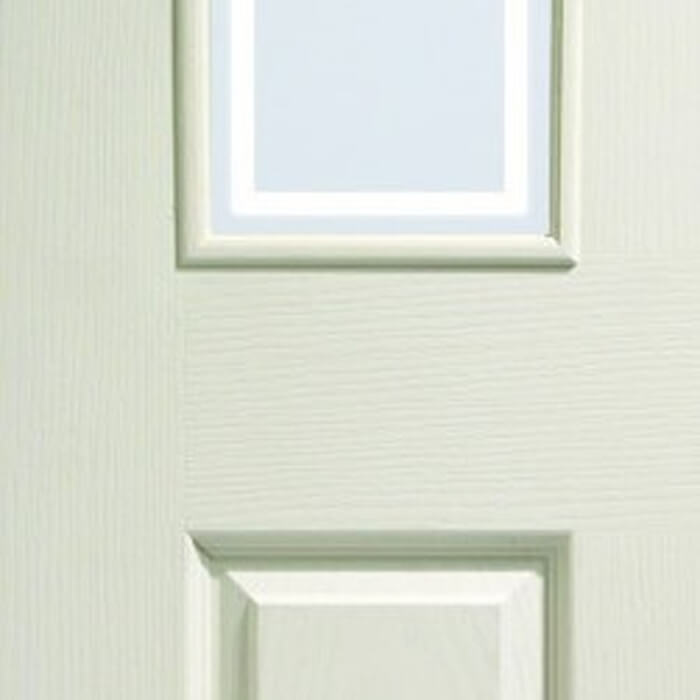 XL Joinery Victorian Un-Finished White Moulded 2P 2L Internal Forbes Glazed Door