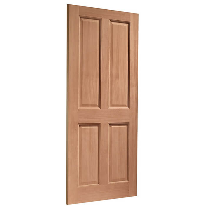 XL Joinery London Un-Finished Hardwood 4-Panels External Door