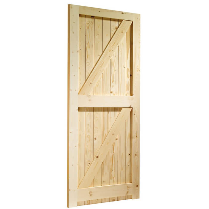 XL Joinery Un-Finished Solid Pine External Framed Ledged And Braced Gate