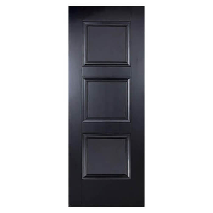 LPD Amsterdam Black Primed 3-Panels Internal Door