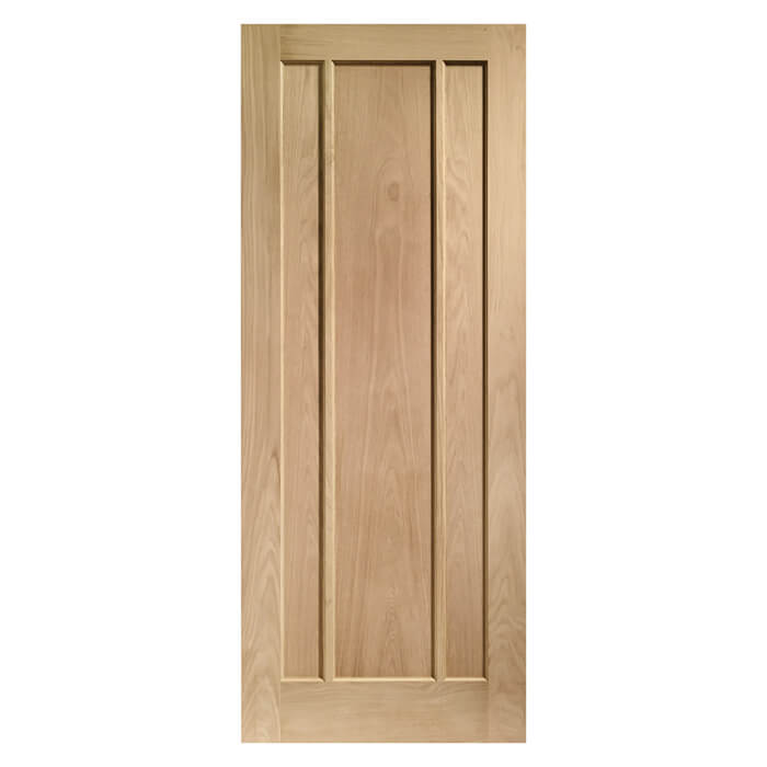 XL Joinery Worcester Pre-Finished Oak 3-Panels Internal Door