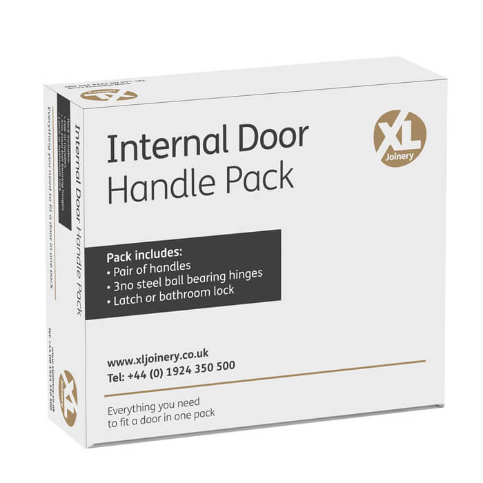 XL Joinery Oder Black Nickel Plated Bathroom Door Handle Pack