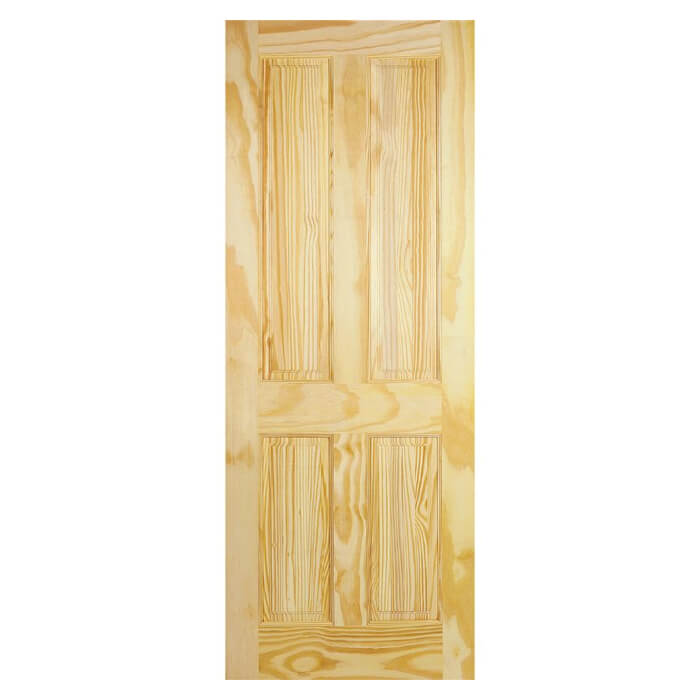 LPD Un-Finished Pine 4-Panels Internal Door