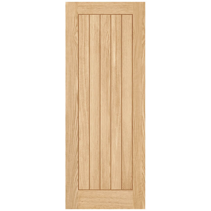 LPD Belize Pre Finished Oak 1-Panel Internal FD60 Fire Door