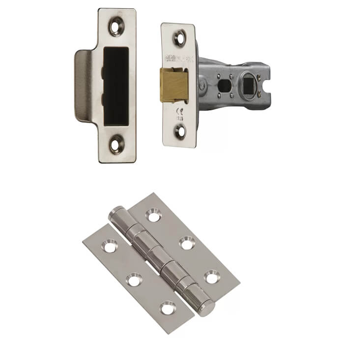 XL Joinery Havel Satin Chrome Plated Lever Lock Plate Handle Pack