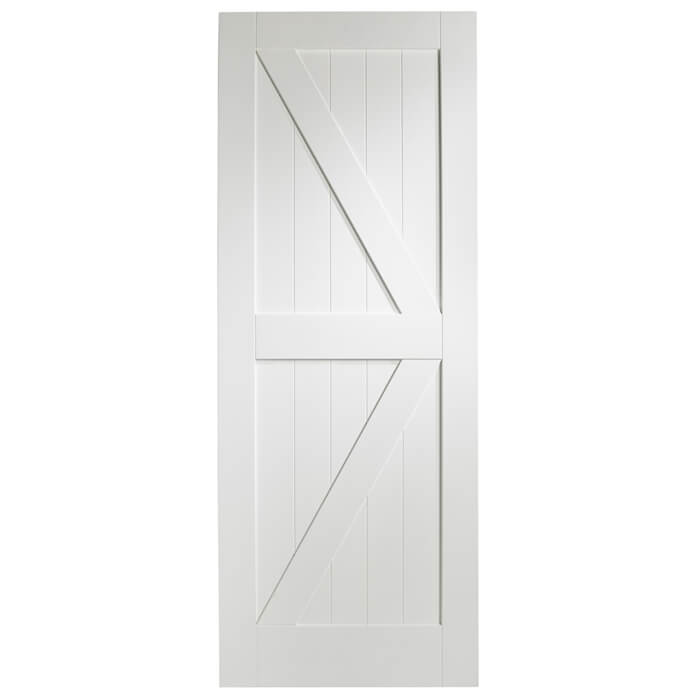 XL Joinery Cottage White Primed 2-Panels Internal Door