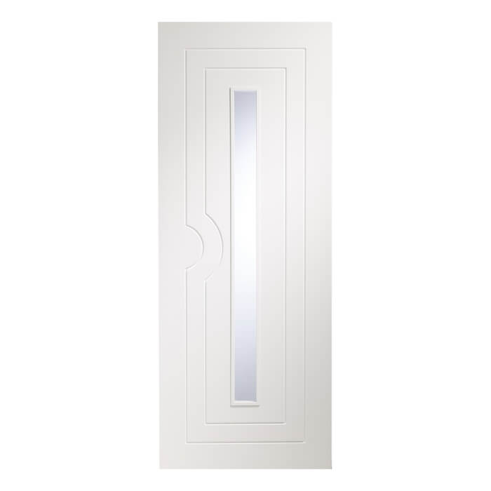 XL Joinery Potenza Pre-Finished White 5-Panels 1-Lite Internal Glazed Door