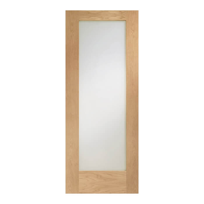 XL Joinery Pattern 10 Pre-Finished Oak 1-Lite Clear Glazed Internal Door