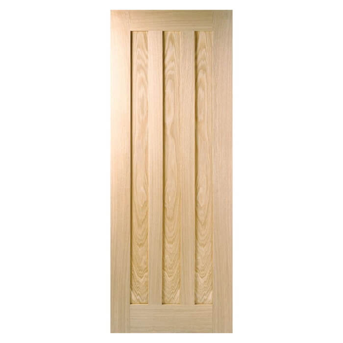 LPD Idaho Pre-Finished Oak 3-Panels Internal Door