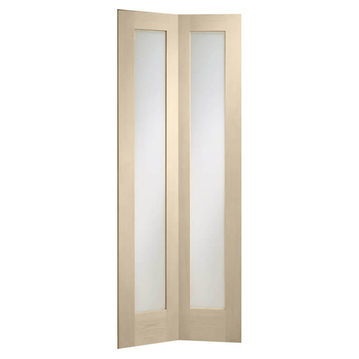 XL Joinery Pattern 10 Crema Oak 2-Lites Internal Bi-Fold Glazed Door