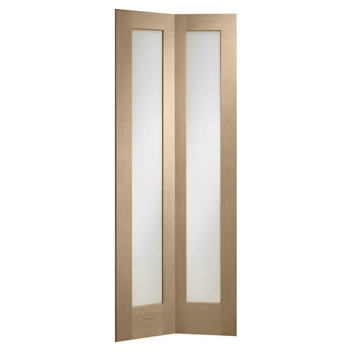 XL Joinery Pattern 10 Latte Oak 2-Lites Internal Bi-Fold Glazed Door