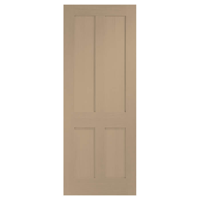 XL-Joinery Victorian Shaker Latte Oak 4-Panels Internal Fire Door