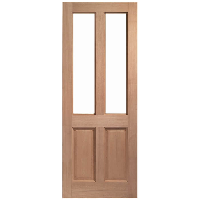 XL Joinery Malton Un-Finished Hardwood 2-Panels 2-Lites External Unglazed Door