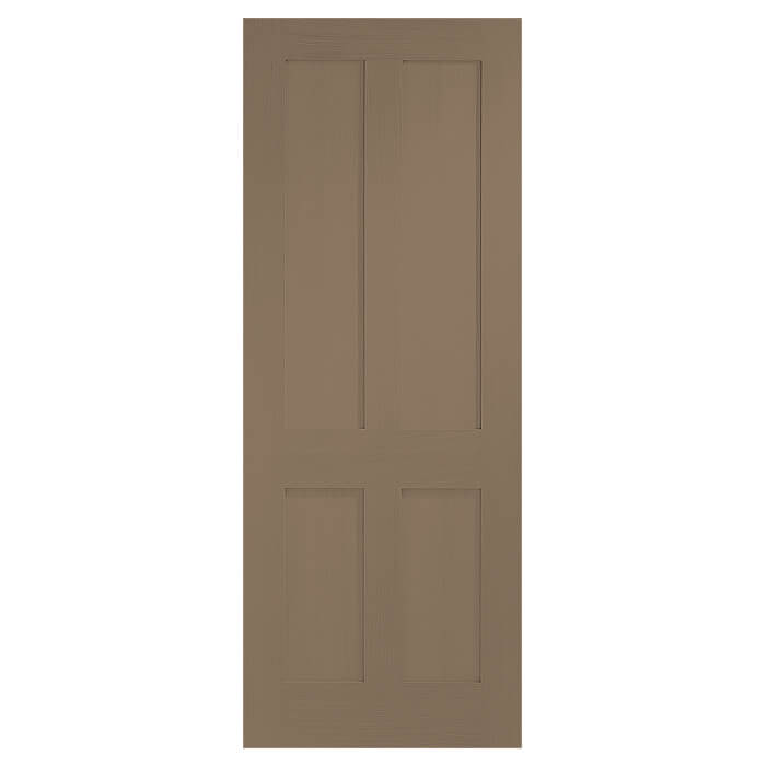 XL-Joinery Victorian Shaker Cappuccino Oak 4-Panels Internal Fire Door