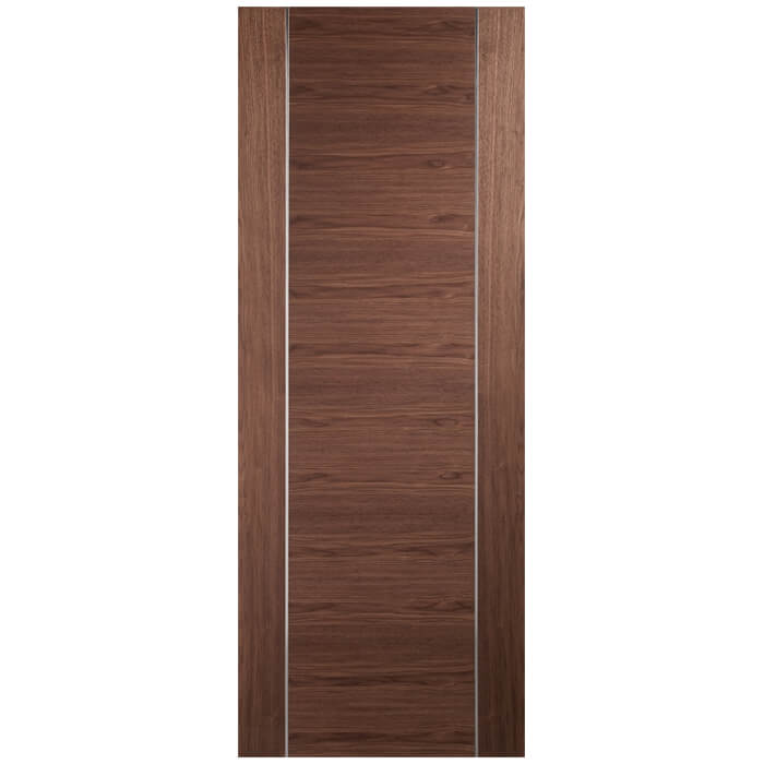 XL Joinery Forli Pre-Finished Walnut 1-Panel Internal Fire Door