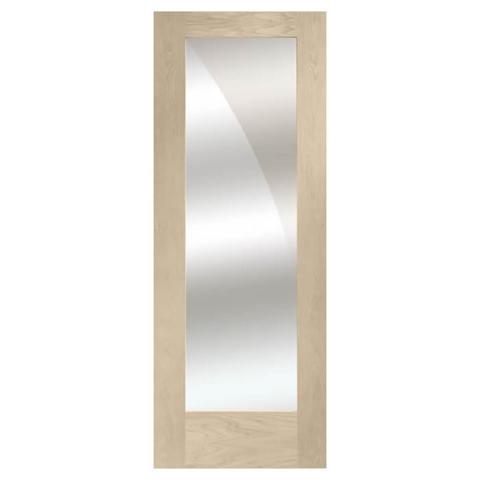 XL Joinery Pattern 10 Blanco Oak 1-Lite Internal Mirror Glazed Door