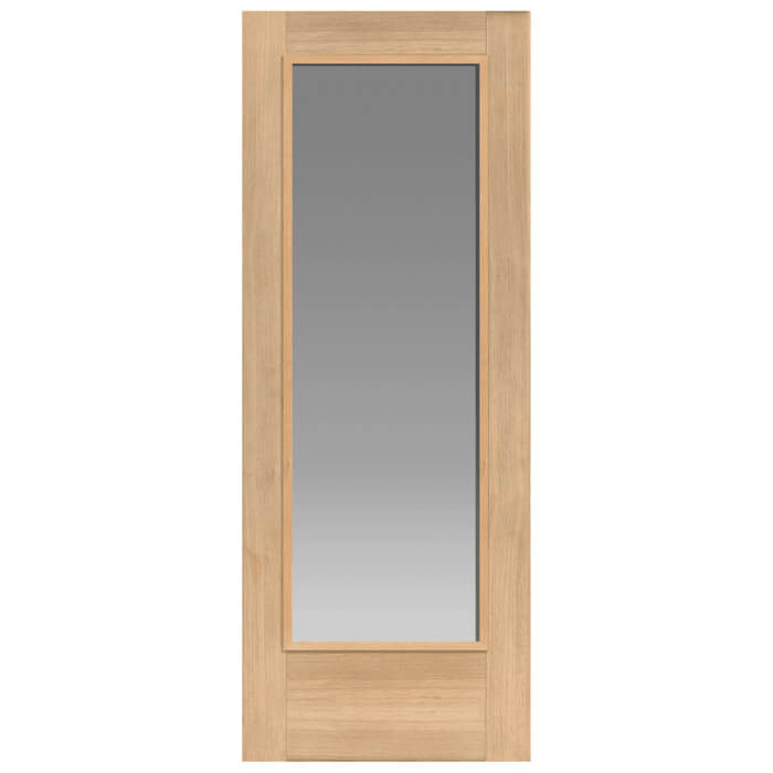 JB Kind Fuji Un-Finished Oak 1-Lite Internal Glazed Fire Door