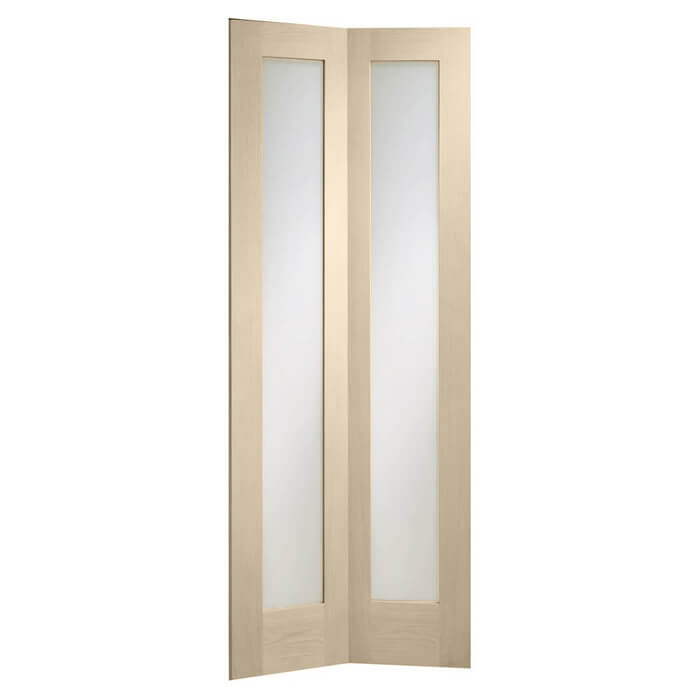 XL Joinery Pattern 10 Blanco Oak 2-Lites Internal Bi-Fold Glazed Door