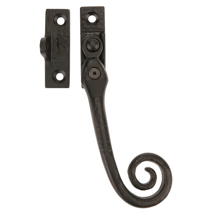 Carlisle Brass Ludlow Black Antique Curly Tail Locking Casement Window Fastener