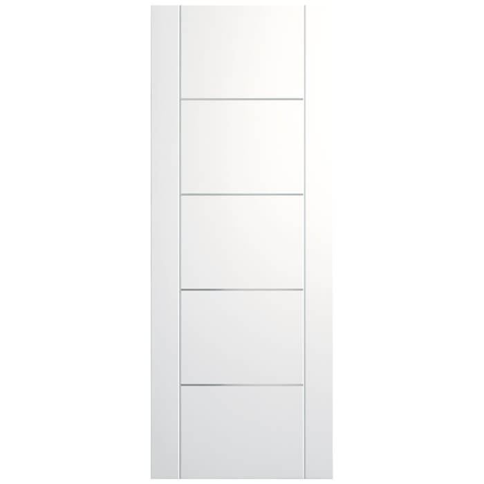 XL Joinery Portici Pre-Finished White 5-Panels Internal Fire Door