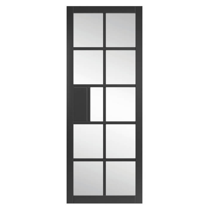 JB Kind Plaza Painted Black 10-Lites Internal Glazed Door