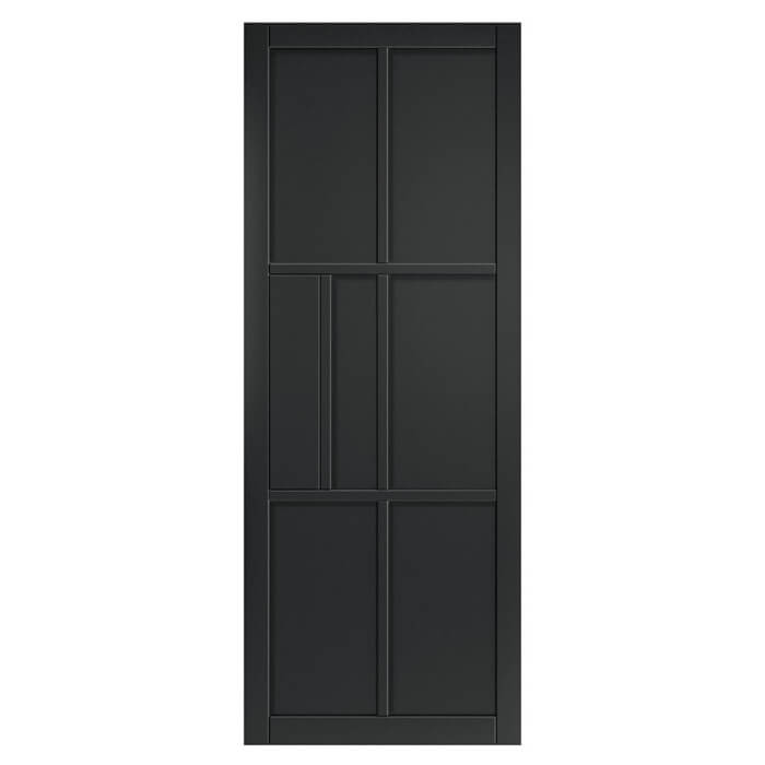 JB Kind Civic Painted Black 6-Panels Internal Door